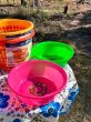 画像7: レトロポップ　洗い桶　大　花柄　ピンク　グリーン　各種 (7)
