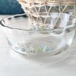 画像2: PYREX　大きなガラスボウル1個とガラス器5個　バスケット付き　ガーデンフラワー (2)