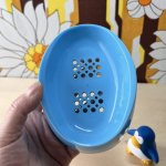 画像5: 石鹸置き　せっけん台　ブルー　1個 (5)