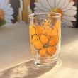 画像8: 佐々木ガラス　クリームオレンジの花柄グラス　手書き風 (8)