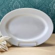 画像2: 純喫茶　白い楕円形プレート皿　オムライス　オムレツに　1枚〜 (2)