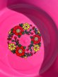 画像2: レトロポップ　洗い桶　大　花柄　ピンク　グリーン　各種 (2)