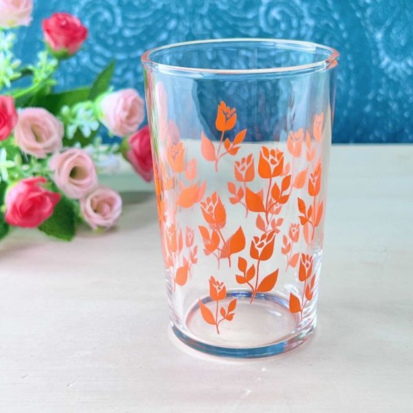 画像1: 佐々木ガラス　チューリップタンブラーグラス　オレンジ (1)