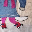 画像10: 【KILKI】 刺繍バッグ Yumi Kitagishi&KILKI ネコ 北岸由美 【インド製】 (10)