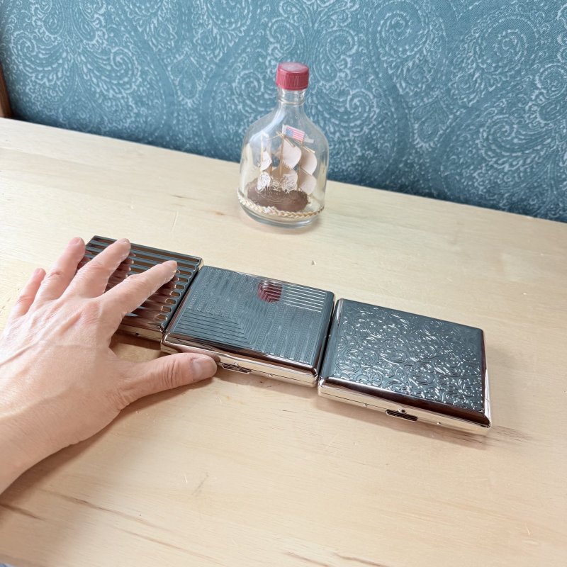 画像11: deadstock　PEARLシガレットケースメタル　ステンレス製3種　 (11)