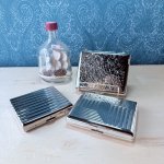 画像1: deadstock　PEARLシガレットケースメタル　ステンレス製3種　 (1)