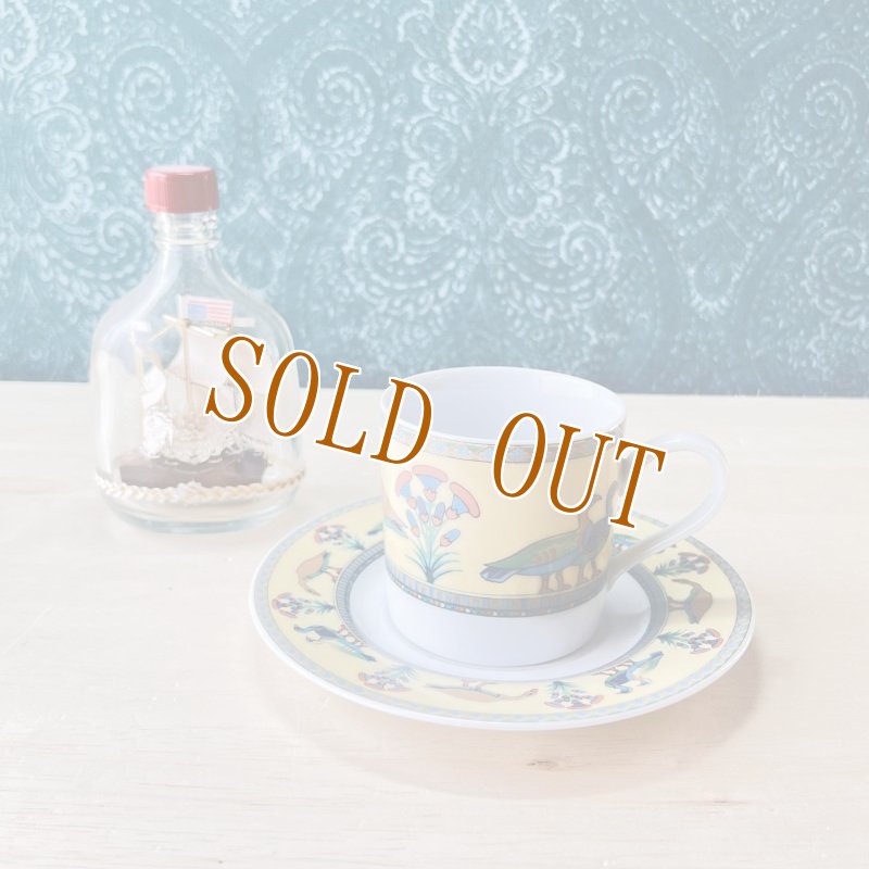 画像1: Ashford　finechina　ROSETTA　カップ＆ソーサー　鳥 (1)