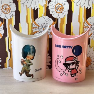 顔のダストボックス 特大 vintage ゴミ箱 くず入れ