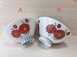 画像11: レトロポップ　赤い花柄茶碗　丸西陶芸　山九　各種　CW98 (11)
