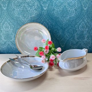 TD FINE CHINA Country House カレー皿2枚セット パール縁