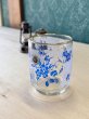 画像7: 佐々木グラス　　小さめの青金グラス　花柄　ブルー　1個　 (7)