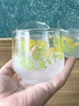 画像5: 佐々木ガラス　冷茶グラスセット　5個　イエロー　花柄　小菊　GS250 (5)