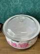 画像2: タチバナホーロー　ピンクの薔薇のホーロー両手鍋　ガラス蓋　20cm　HN353 (2)