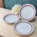 画像2: NORITAKE　ノリタケVARSATONE　バーサトーン　ライン17.8cmプレート皿3枚セット　vintage (2)