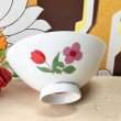 画像4: レトロポップ　赤とピンクのチューリップお花柄茶碗　CW3 (4)