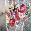 画像5: TOYOGLASS　東洋ガラス　赤い花柄グラス　70年代　タンブラー　 (5)