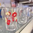 画像3: TOYOGLASS　東洋ガラス　赤い花柄グラス　70年代　タンブラー　 (3)