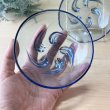 画像5: 青ガラス　小鉢　レトロなデザイン　気泡　各枚数 (5)