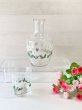画像1: ADERIAアデリアガラス　野ばな　花柄冠水瓶　PG102 (1)