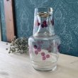 画像7: ADERIAアデリア　紫の三ツ葉冠水瓶　ガラスピッチャー　PG55 (7)