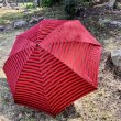 画像5: 昭和レトロな折りたたみ傘　赤黒モダン柄　 (5)