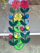 画像4: マスタードイエローの食器棚　USEDvintage　花柄シールのおまけつき (4)