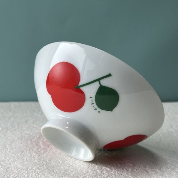 画像1: ETSURO鈴木悦郎　エンゼル陶器　茶碗　リンゴ　アップル　CW79 (1)