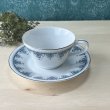 画像2: NORITAKE ノリタケ　DANUBE　カップ&ソーサー　ブルー　ドヌーヴ (2)