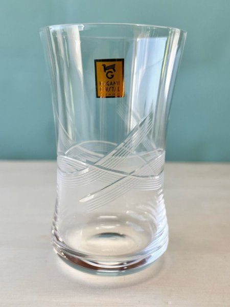 画像1: KAGAMI　CRISTAL　カガミクリスタル　水引きのような美しいカットのグラス (1)