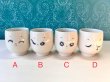 画像11: 昭和レトロ　face cup 色んな表情の湯飲みカップ　顔のフリーカップ　スプーン立てに♪各種 (11)