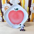 画像1: アップルの四角いプレート皿　りんご　角皿　vintage　 (1)