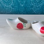 画像9: 陶器製レトロな靴の形の灰皿　いちご模様　小物入れに　　1個 (9)