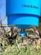画像8: 超希少！デッドストック　吊り下げ式手洗い器　手水器　手洗器　花柄　ブルー　ガーデニング　キャンプ　アウトドア　BT174 (8)