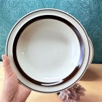 画像6: HOKUSEI　北星　カレーシチュー皿　ブラウンライン　2枚　3枚　各種セット (6)