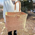 画像12: 昭和レトロな買い物籠　ワンハンドル　vintage (12)