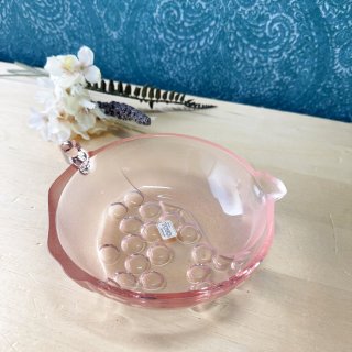 TOYO 東洋ガラス シャンゼリーゼ 楕円深皿 ハート ピンク ガラス