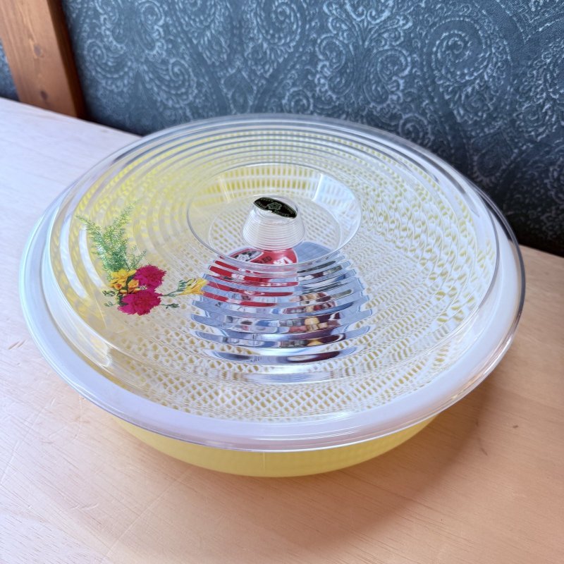 画像11: サクラ印　卓上水切り　大きいざる付きケース　花柄 (11)