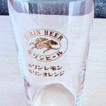 画像2: キリンビールノベルティグラス　金ラベル　金プリントコップ　キリンレモンキリンオレンジ　163ml (2)