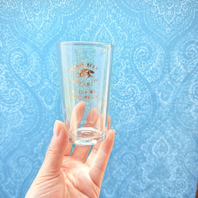 画像4: キリンビールノベルティグラス　金ラベル　金プリントコップ　キリンレモンキリンオレンジ　163ml (4)