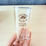 画像9: キリンビールノベルティグラス　金ラベル　金プリントコップ　キリンレモンキリンオレンジ　163ml (9)