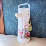 画像1: 象印エアーポット押すだけ　VAA-1900　ブーケ　花柄　1.92ℓ　卓上回転魔法瓶 (1)