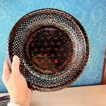 画像7: 久留米籃胎漆器　菓子器　亀甲深鉢　各サイズ (7)