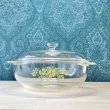 画像9: 岩城硝子Pyrex　パイレックス　キャセロール　イエローフラワー　花柄ガラス鍋　24cm (9)