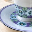 画像3: NORITAKE　ノリタケ　紫に青い花柄　カップ＆ソーサー　レトロフラワー　 (3)