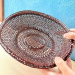 画像4: 久留米籃胎漆器　楕円形　菓子器　籠 (4)