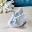 画像2: オールド深川製磁　白鳥　スワン　置物　磁器　antique　vintage　swan (2)