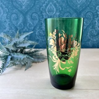 未使用品　デッドストック　ビンテージ　和ガラス　吹きガラス　スプーン　３本　緑色 未使用品 デッドストック ビンテージ 和ガラス 吹きガラス