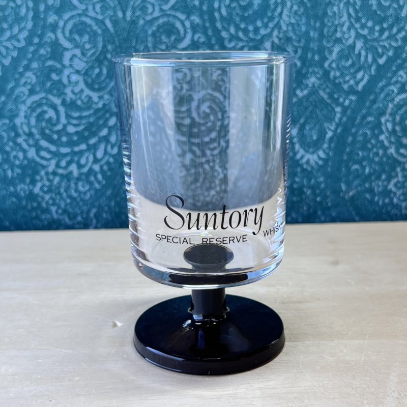 画像1: SUNTORY　special　reserve　whisky　ノベルティグラス　サントリー　足付きグラス (1)