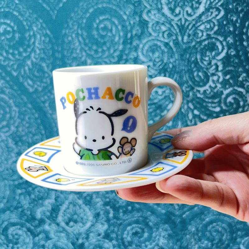 サンリオ1996年製 POCHACCOポチャッコカップ＆ソーサー SANRIO