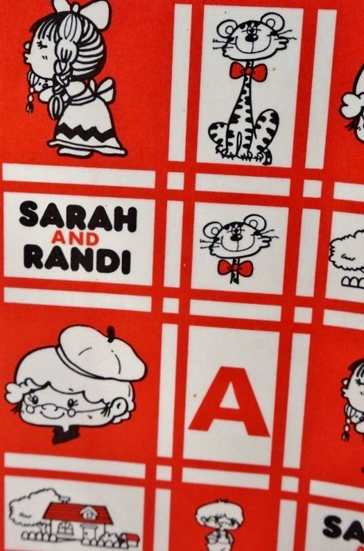 昭和レトロ包装紙 昔の包装紙 Sarah And Randi 可愛いキャラクター 男の子 女の子